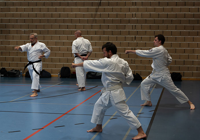 Foto van een training in onze club