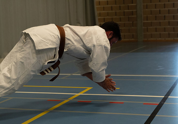 Foto van een training in onze club