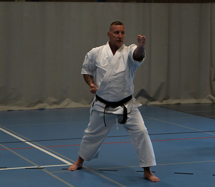 Foto van een training in onze club