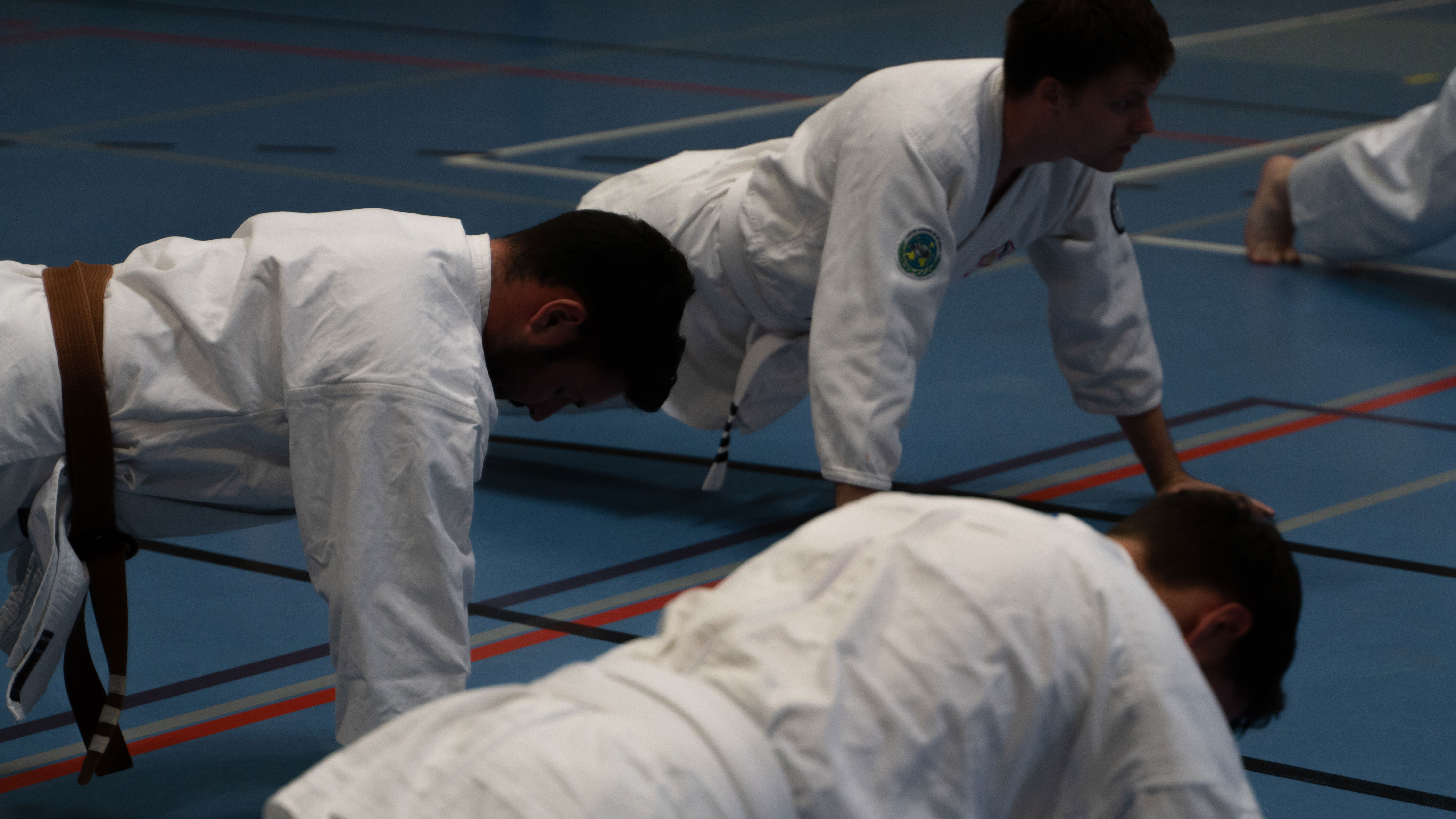 Foto van een training in onze club