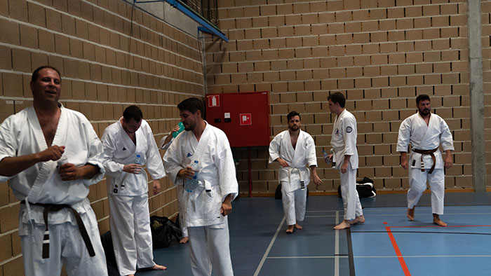 Foto van een training in onze club