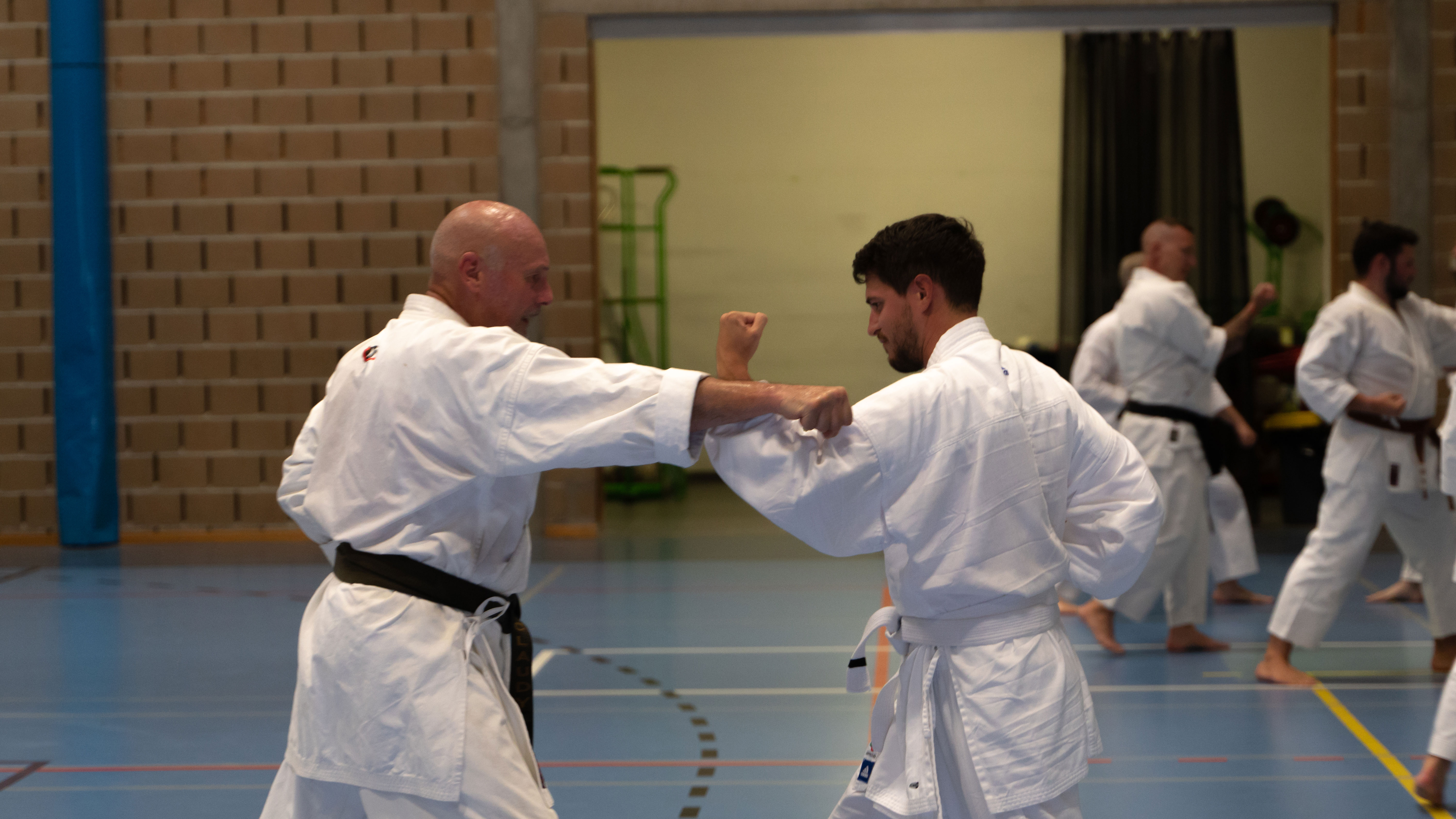 Foto van een training in onze club