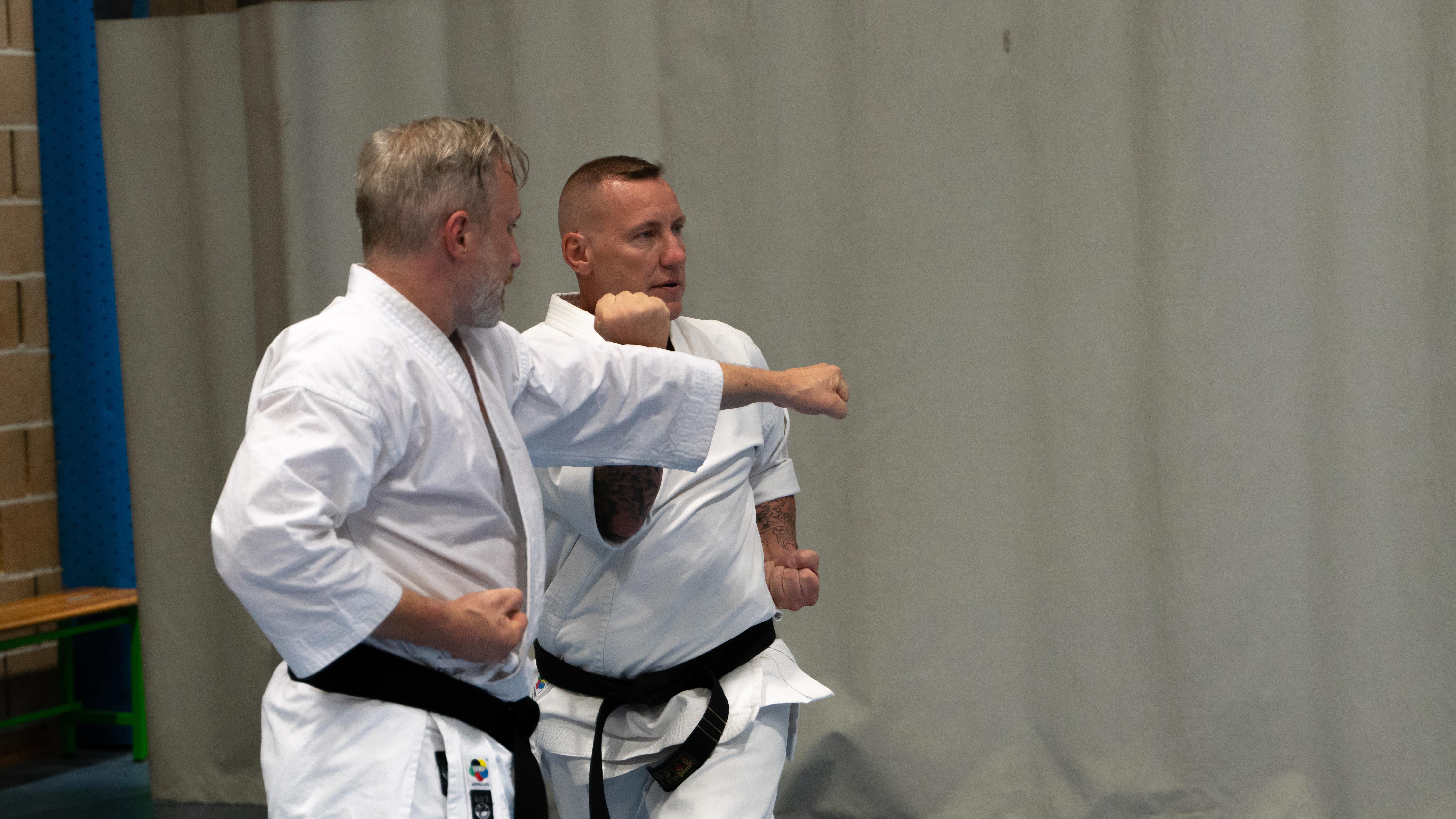 Foto van een training in onze club