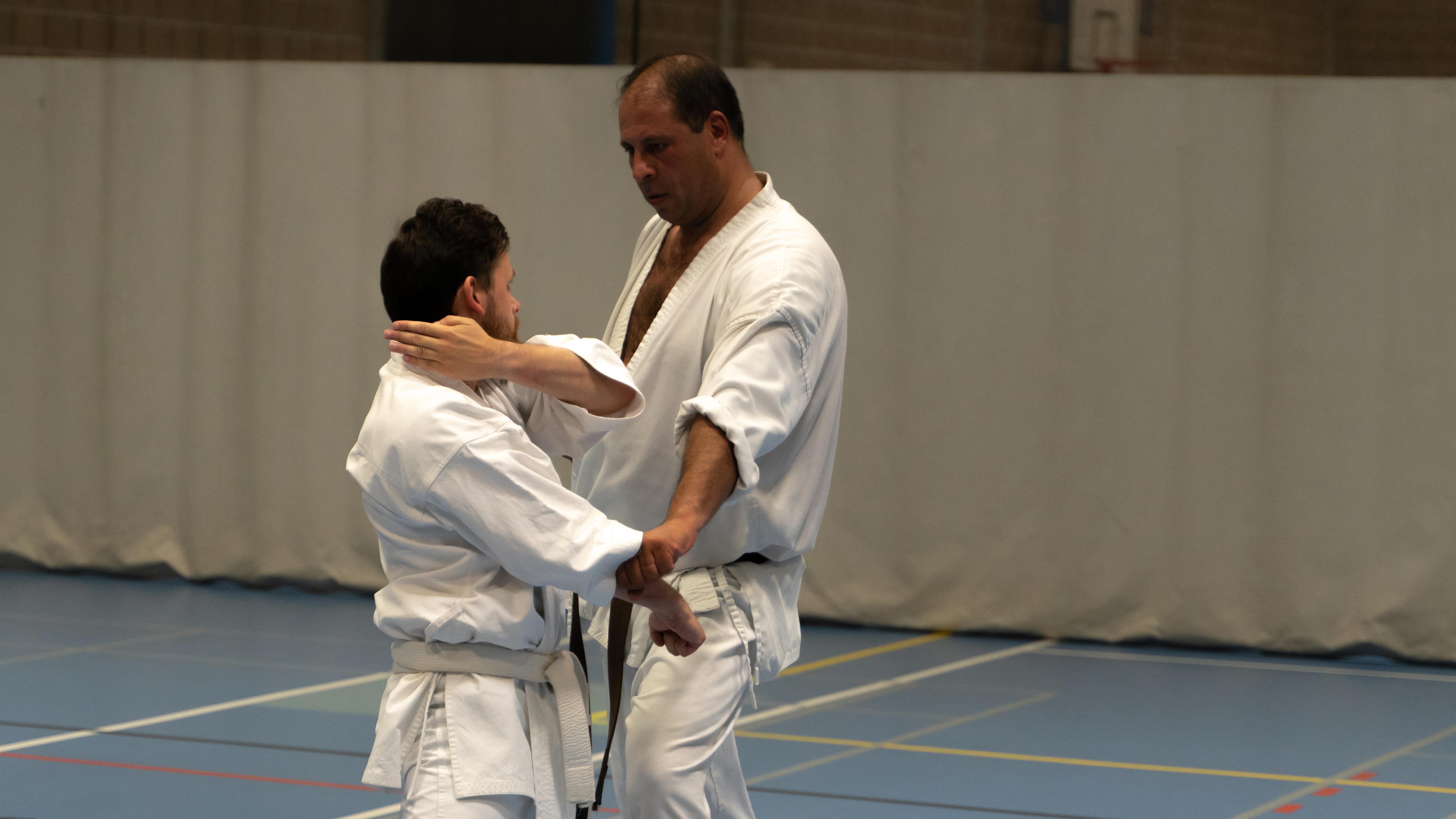 Foto van een training in onze club