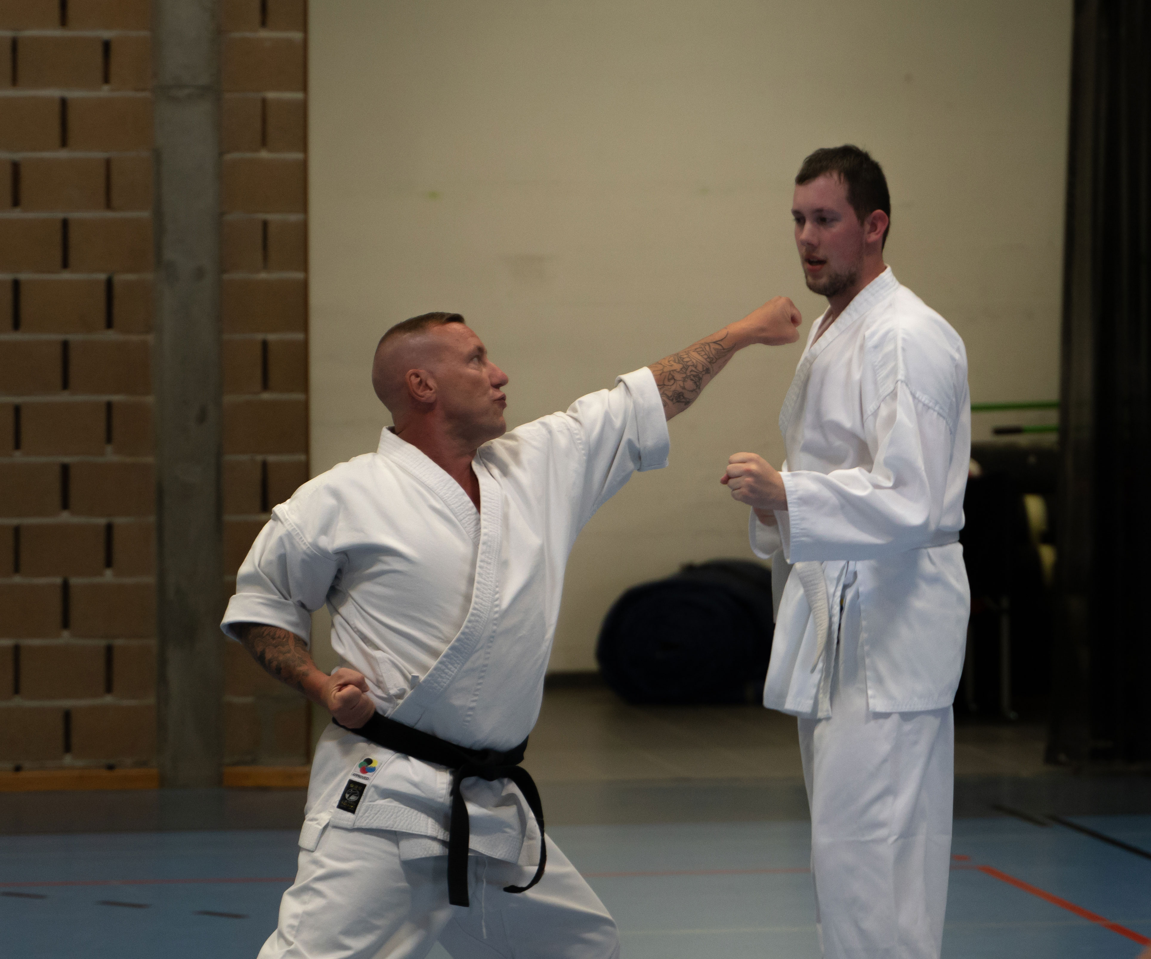 Foto van een training in onze club