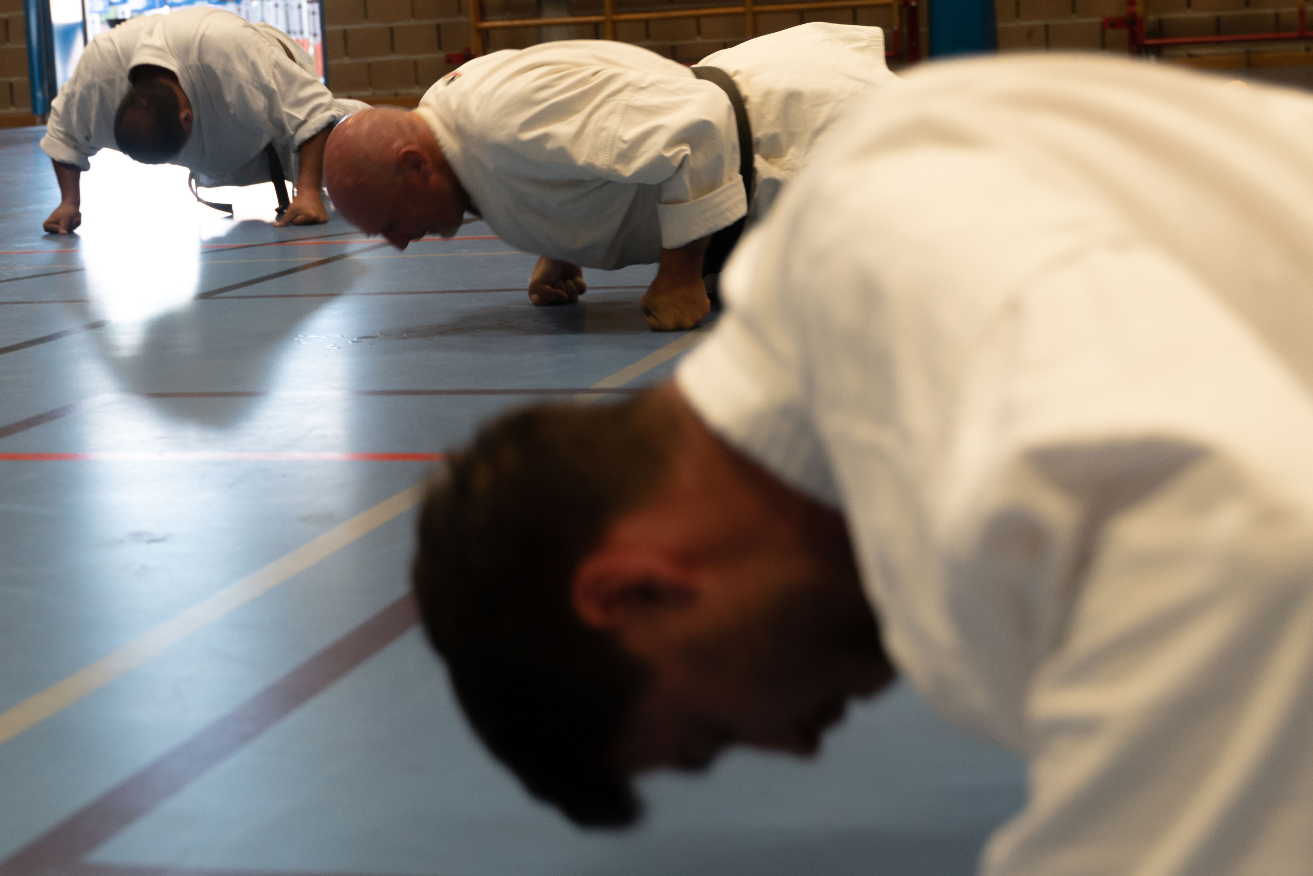 Foto van een training in onze club
